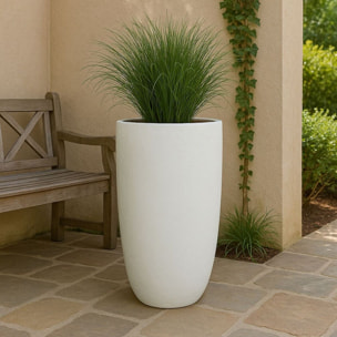 Vaso in ceramica smaltata bianco 60x100 cm - Real