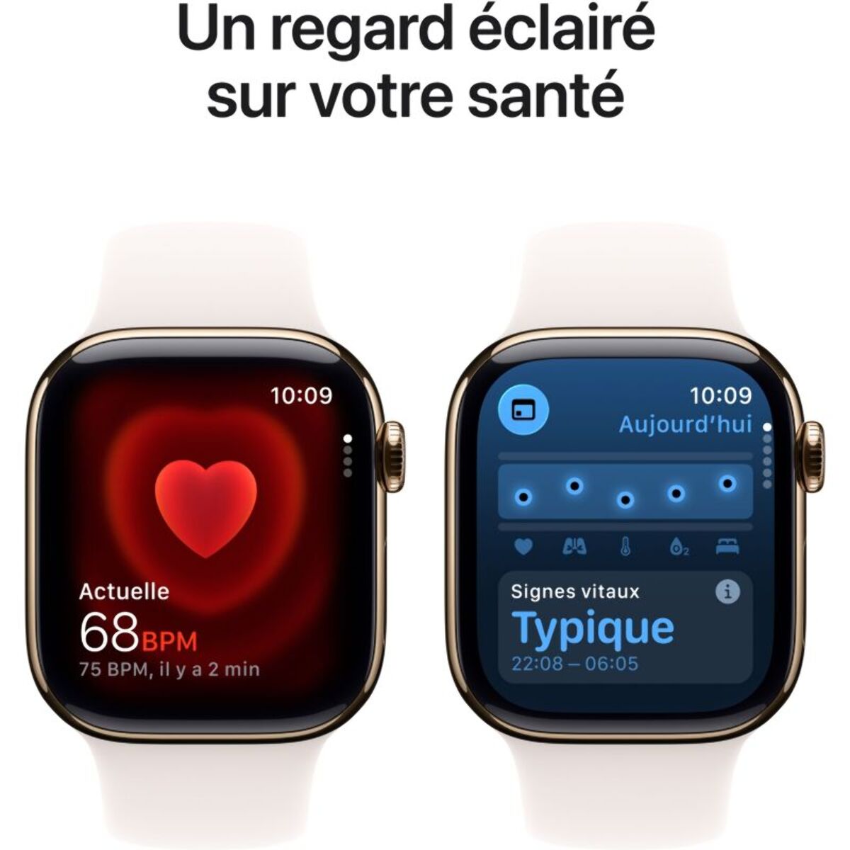 Montre connectée APPLE WATCH 42mm Tit Or / Rose Serie 11 S/M Cellular