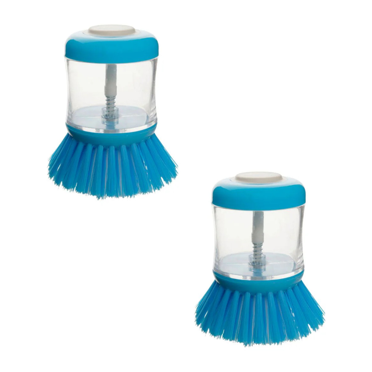 Ensemble de 2 Brosses à vaisselle avec réservoir pour liquide vaisselle Fackelmann Tecno