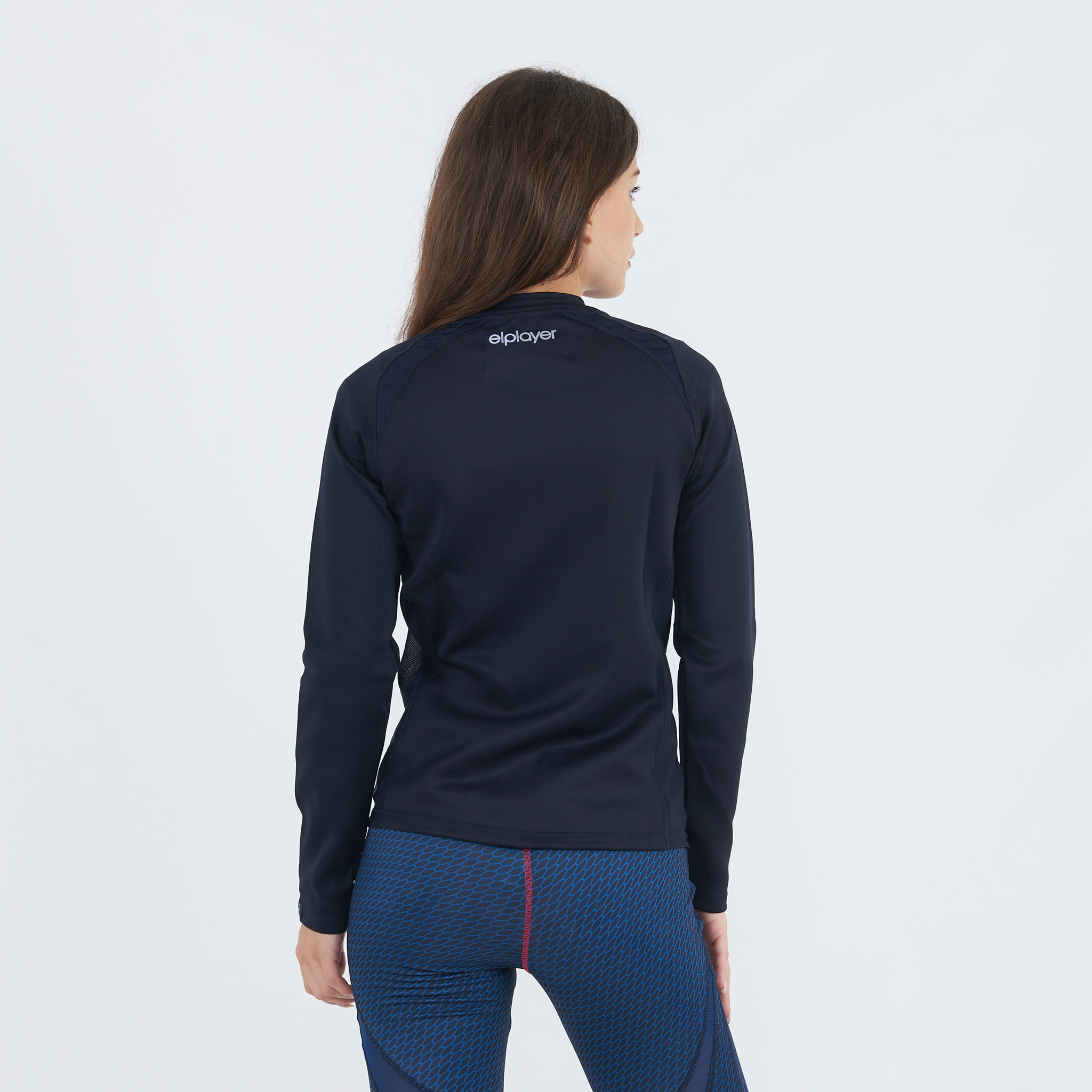 Giacca da running con zip DALAYA blu