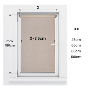 Store Occultant DREAM sans perçage Texture Beige