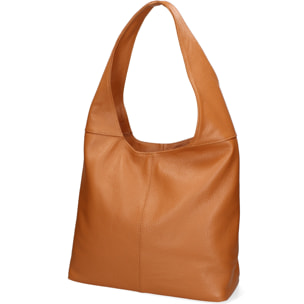 Borsa a sacca  da donna In Vera pelle Made in Italy 39x55x13 cm