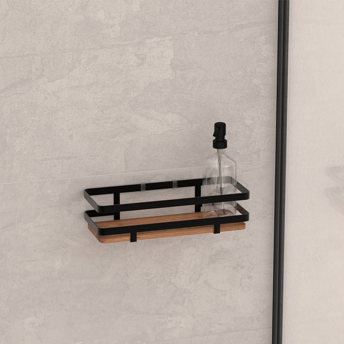 Étagère de douche "Blackacia" en acacia