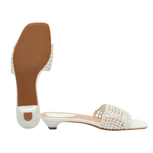 Ciabatta intreccio - tacco 3,5 cm