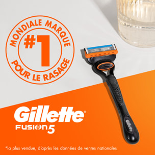 Rasoir Gillette Fusion5 - 1 Manche, 2 Recharges De Lames