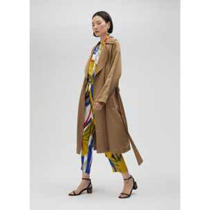 Trench lungo in satin