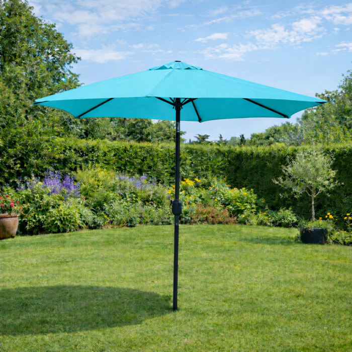 Parasol  bleu  rond 2,5 x 2,5 m EMMA