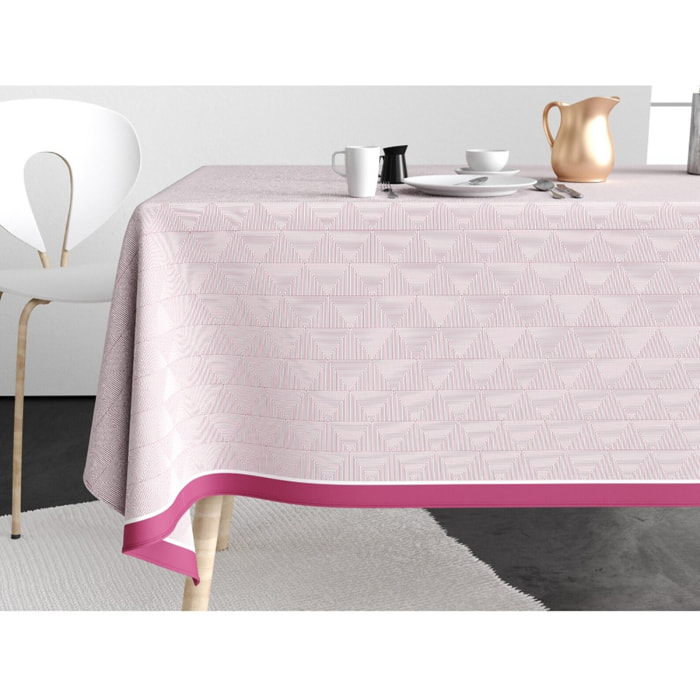 Nappe imprimée Coton Anti Tache Pira Rose