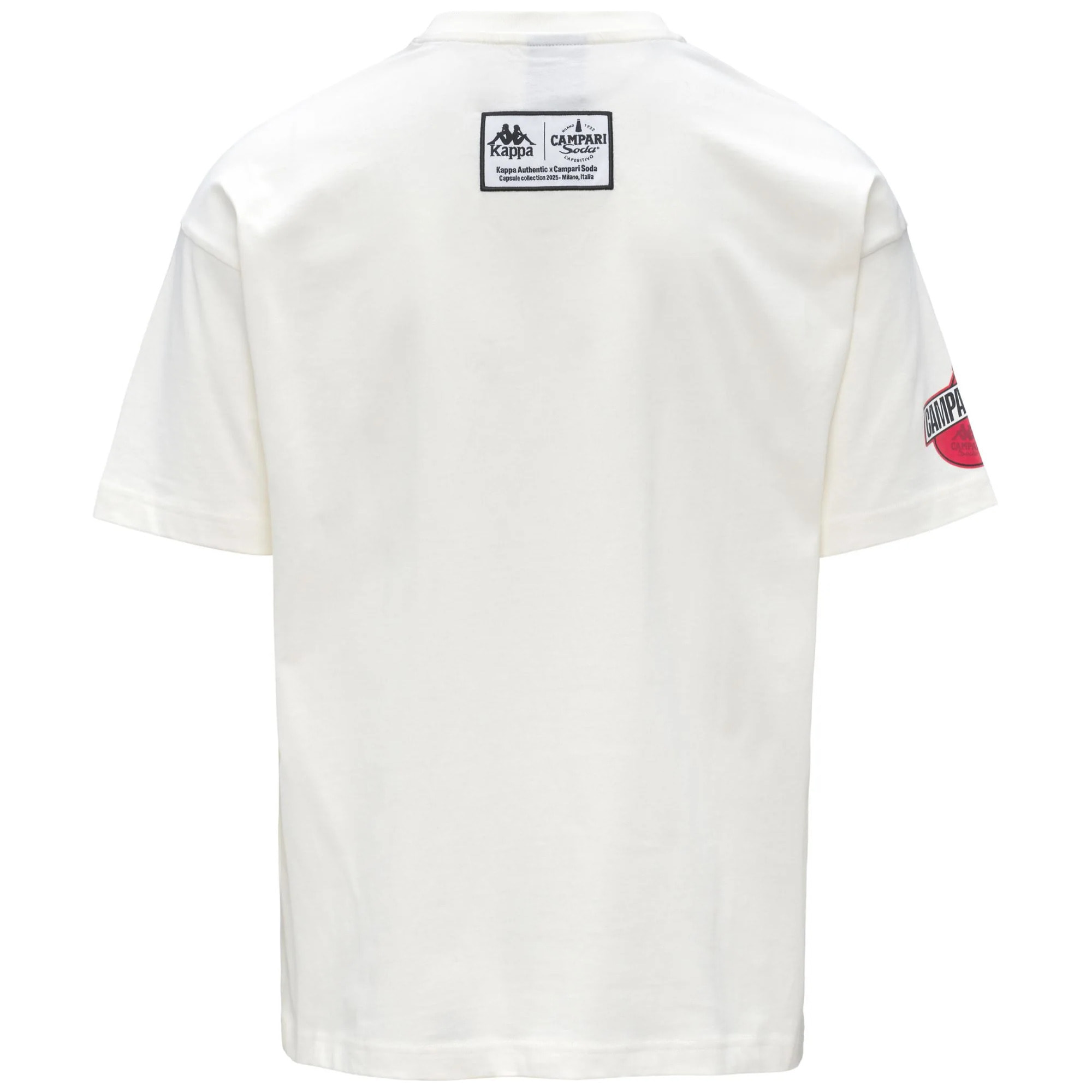 T-Shirts & Top Kappa Uomo Authentic Camparino Campari Soda Bianco