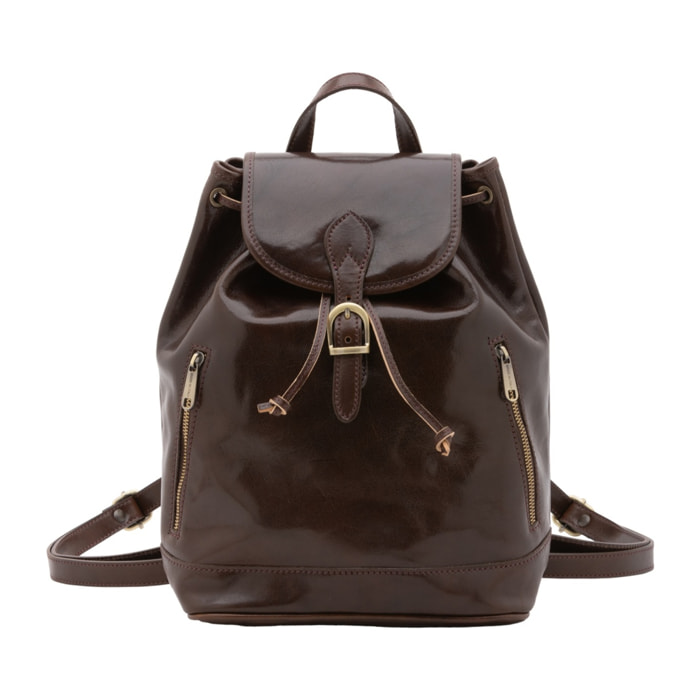 Borsa a spalla da donna - Modello False - 100% pelle artigianale - 25.0 x 32.0 x 14.0 cm