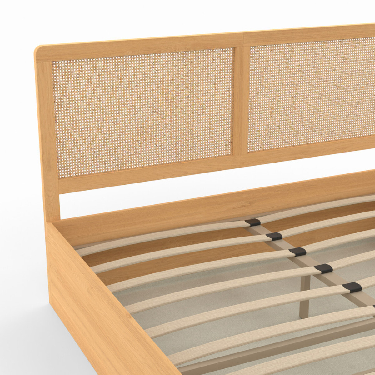 Lit coffre Eve 140x190cm cannage