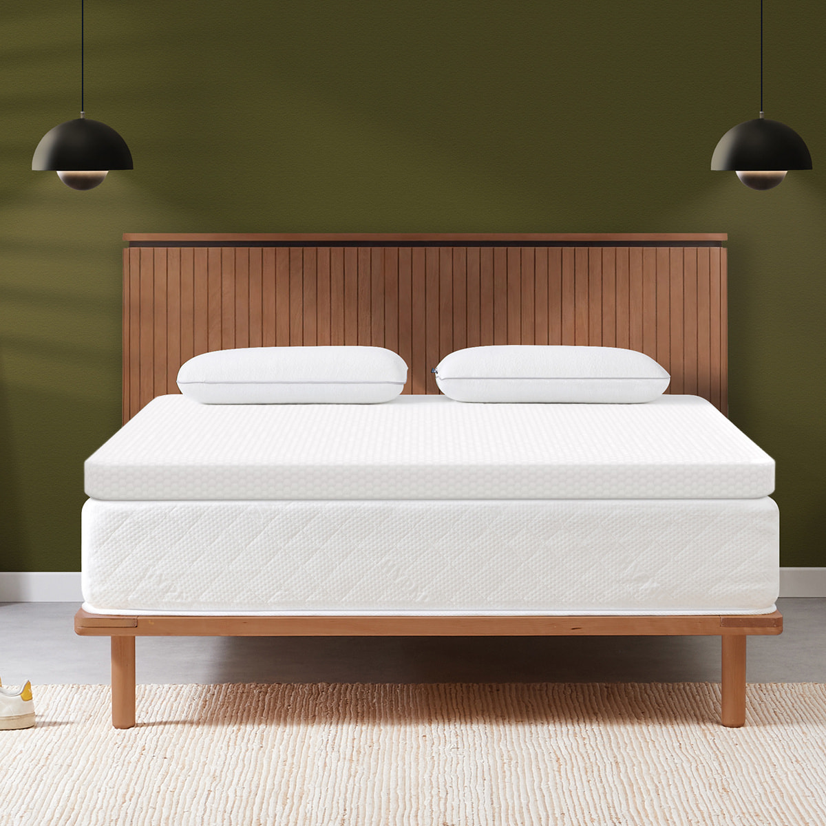 Surmatelas Bambou | 8 cm | déhoussable - Souple Hypnia