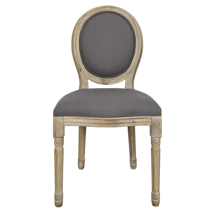 Chaise Eleonor Gris - Lot De 2