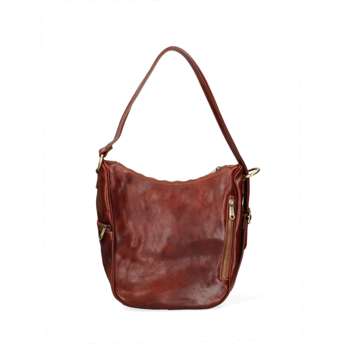 Borsa a spalla  da donna In Vera pelle Made in Italy 31x28x20 cm