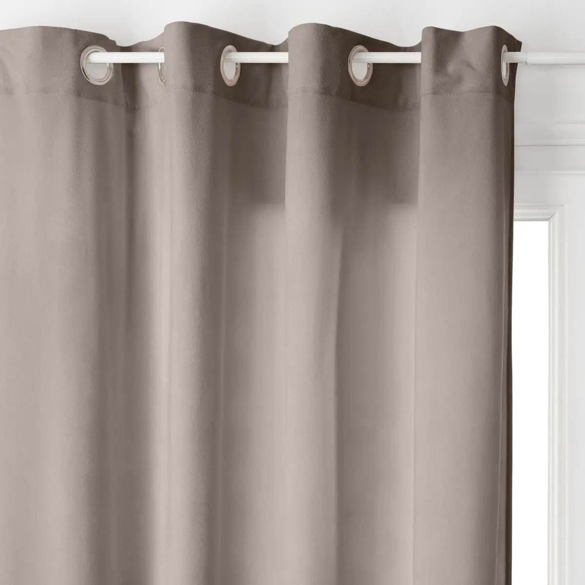 Rideau "Lilou" gris taupe 140x260cm
