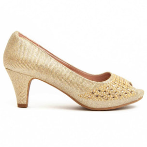 Zapato De Tacon Cómodo Para Mujer