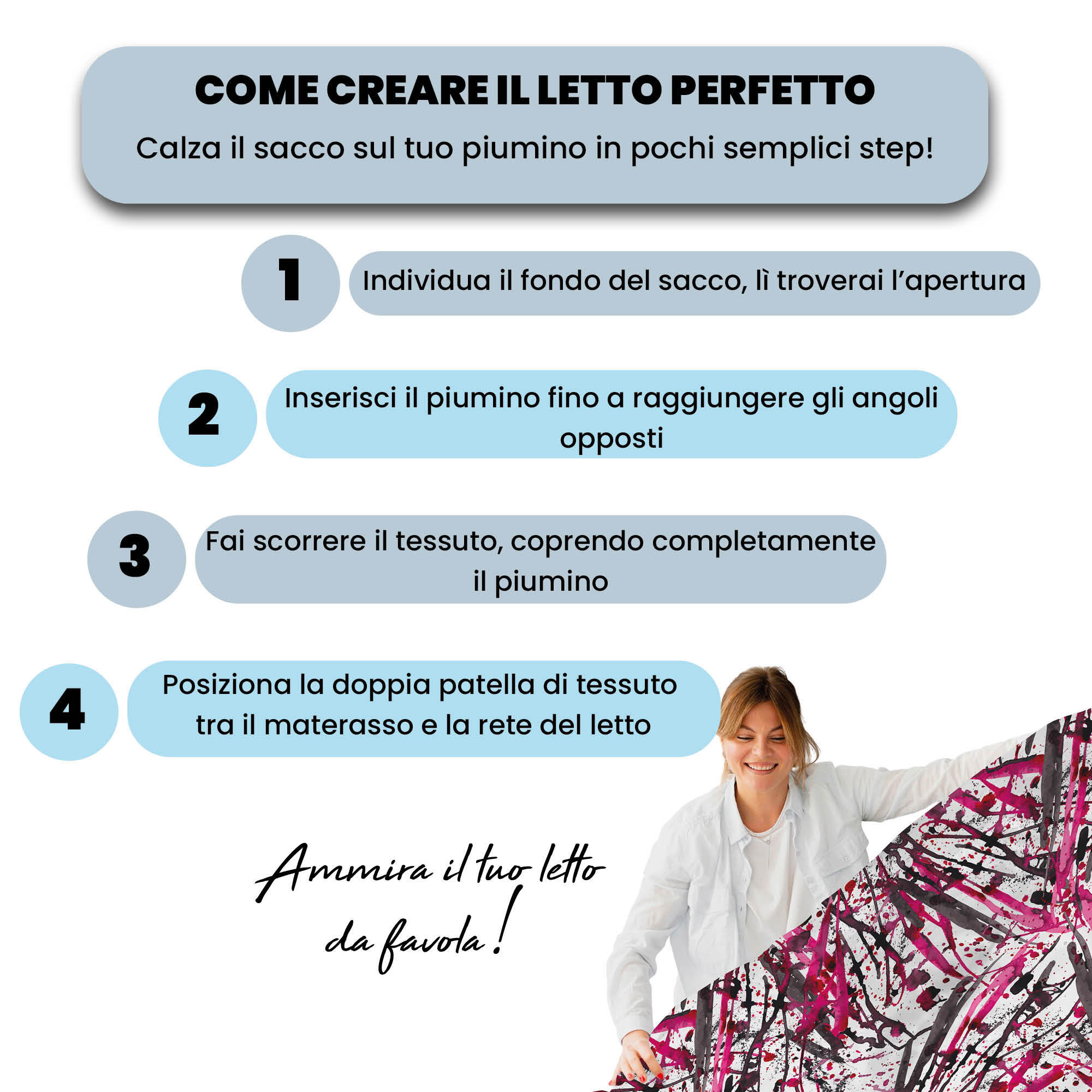COPRIPIUMINO FASHION, 100% Microfibra, No Stiro - CRAZY
