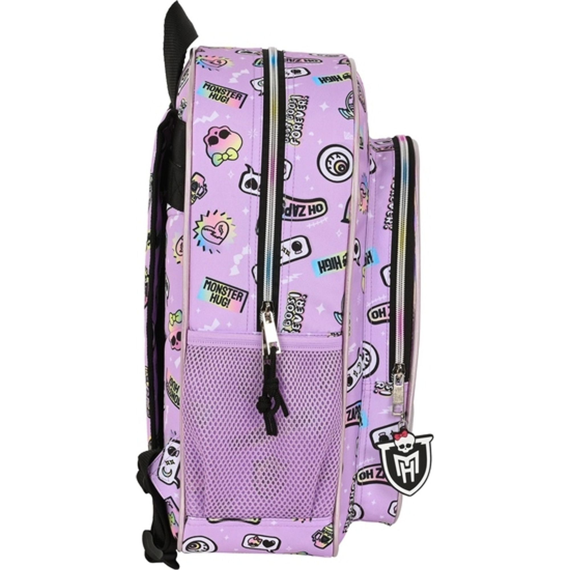 Mochila junior adapt.carro monster high "best boos"