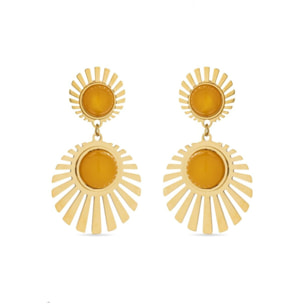 Pendientes Lux by Lux acabadoss oro 18k