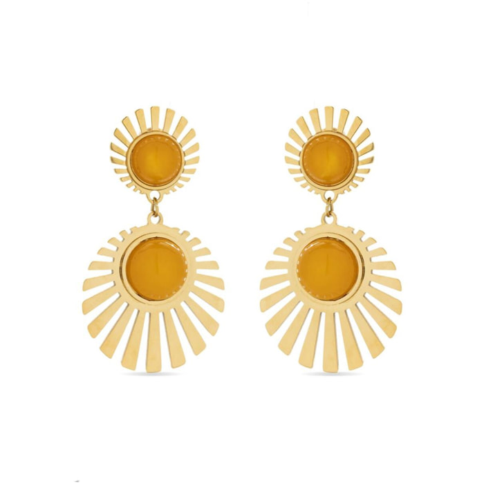 Pendientes Lux by Lux acabadoss oro 18k