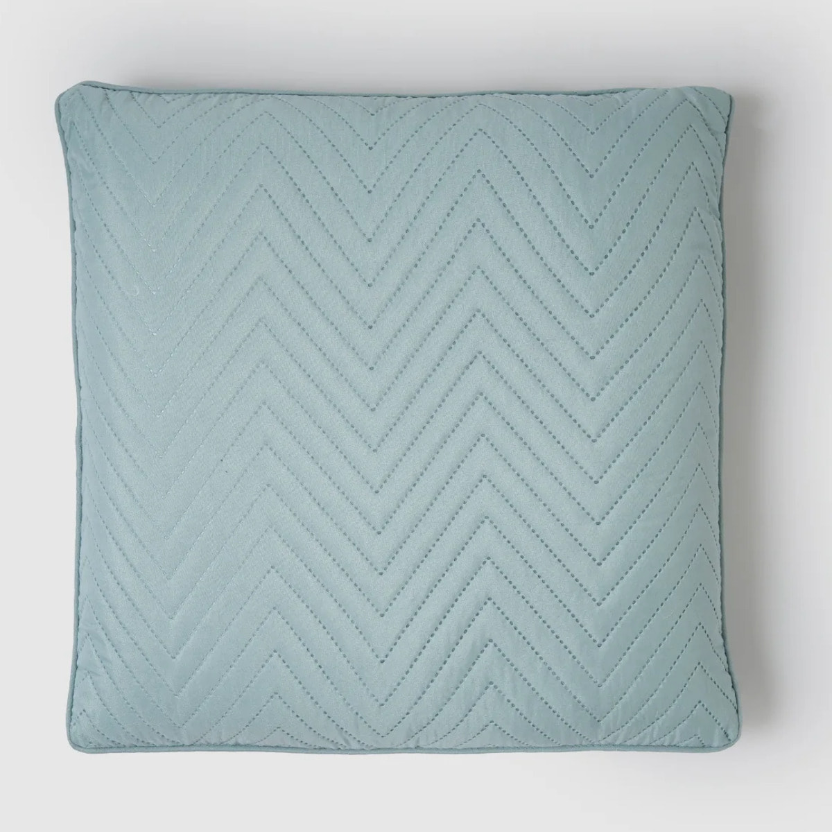 Cojín liso zig-zag verde tiffany