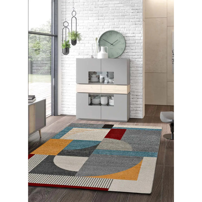 ADRA Alfombra en estilo vintage multicolor, varias medidas disponibles.