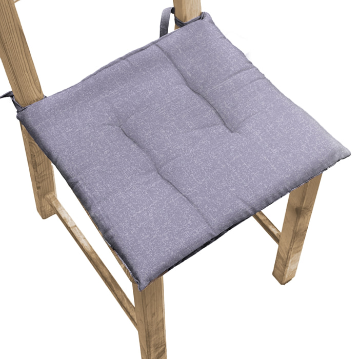 6X CUSCINO SEDIA DIS.TEXTURE LILLA 40X40 CM