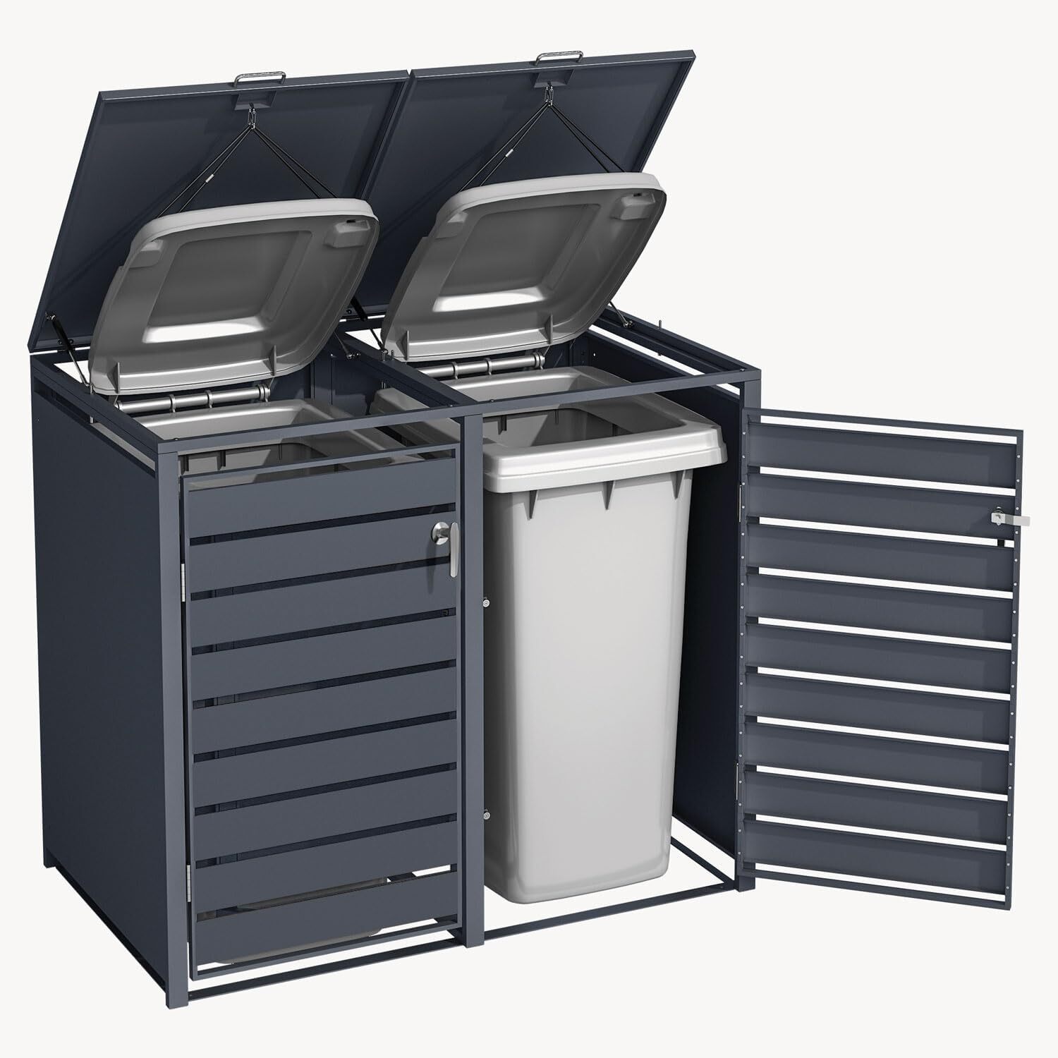 Cache-poubelle 2 bacs GB2213AAK