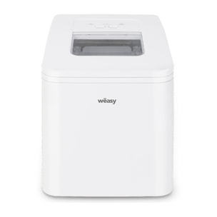 WEASY IGLOO8 - Máquina Para Hacer Hielo, Blanca, Control Electronico, Tapa Transparente, Ciclo Produccion 9min, 120W.