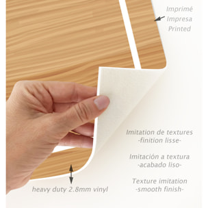 Alfombra de vinilo Cancha de Baloncesto 160x240 cm - PVC antideslizante, vinilica, para habitación de los niños, infantil