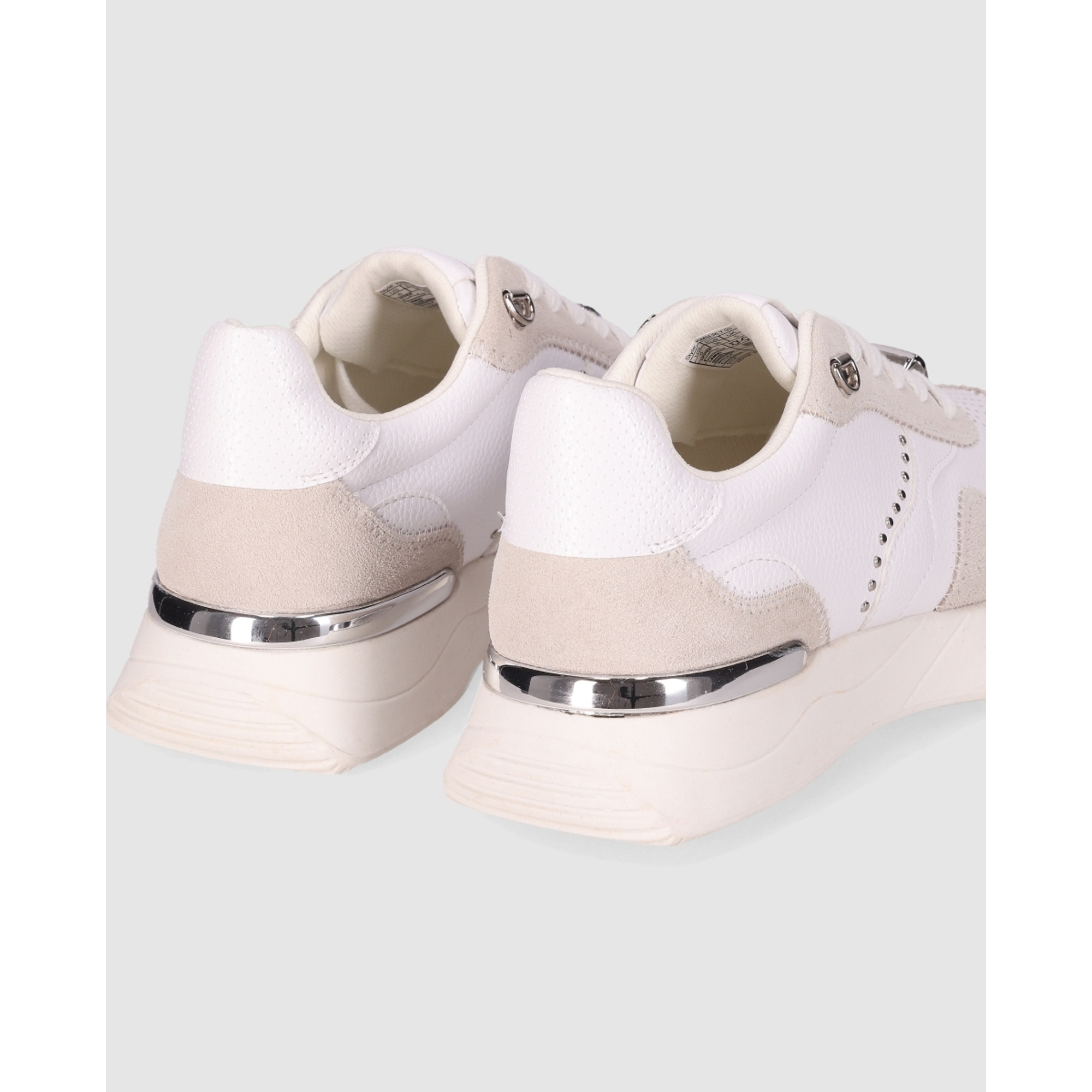 Deportivos de Serraje - Blanco - Tacón: 3 cm