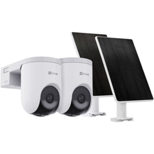 Pack sécurité EZVIZ 2 cam. HB8 Lite+ Panneau Solaire