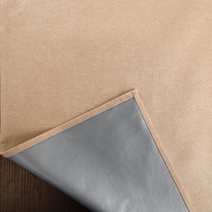 Rideau thermique occultant à œillets et réflecteur de chaleur - Beige