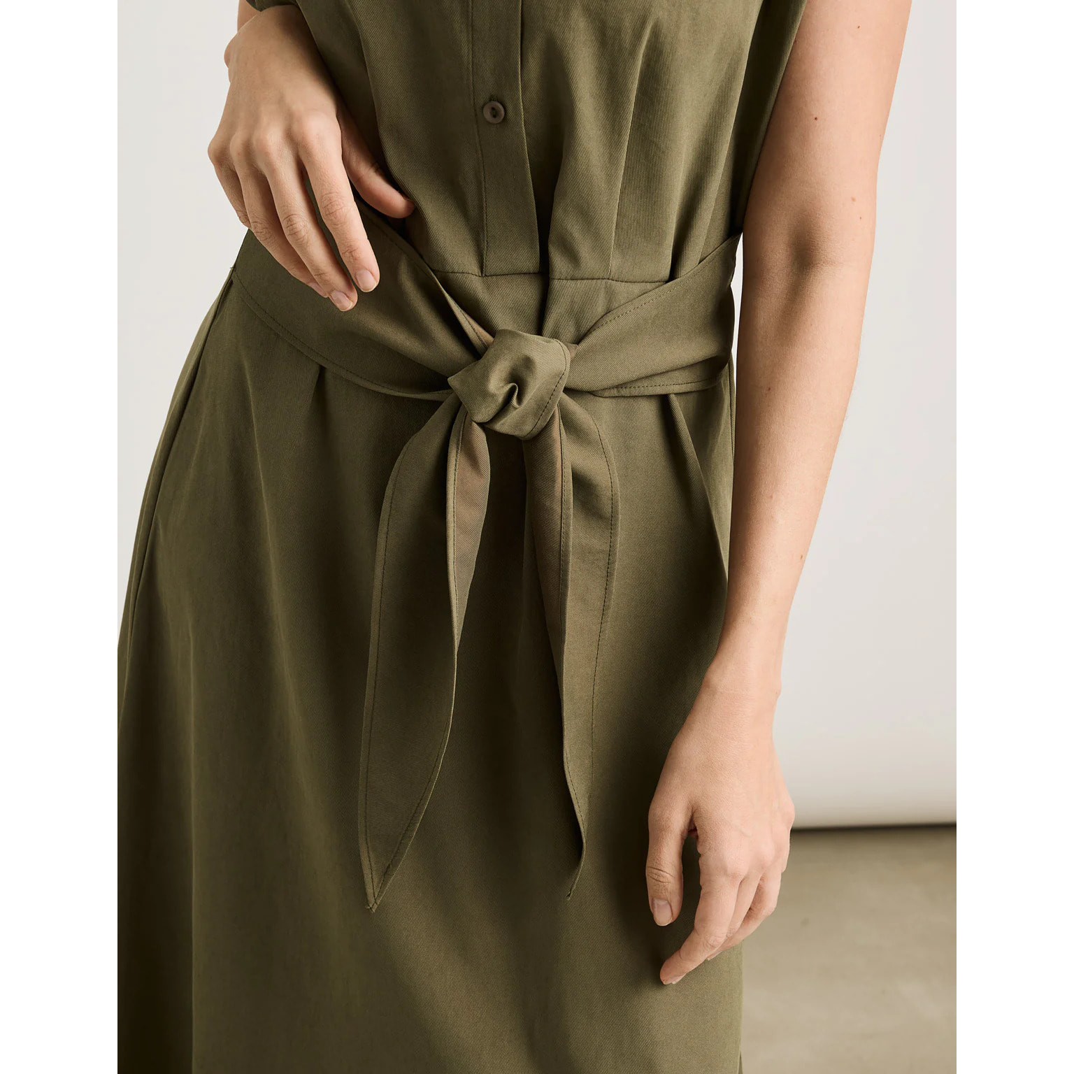 Vestido Midi Caqui - Veronique
