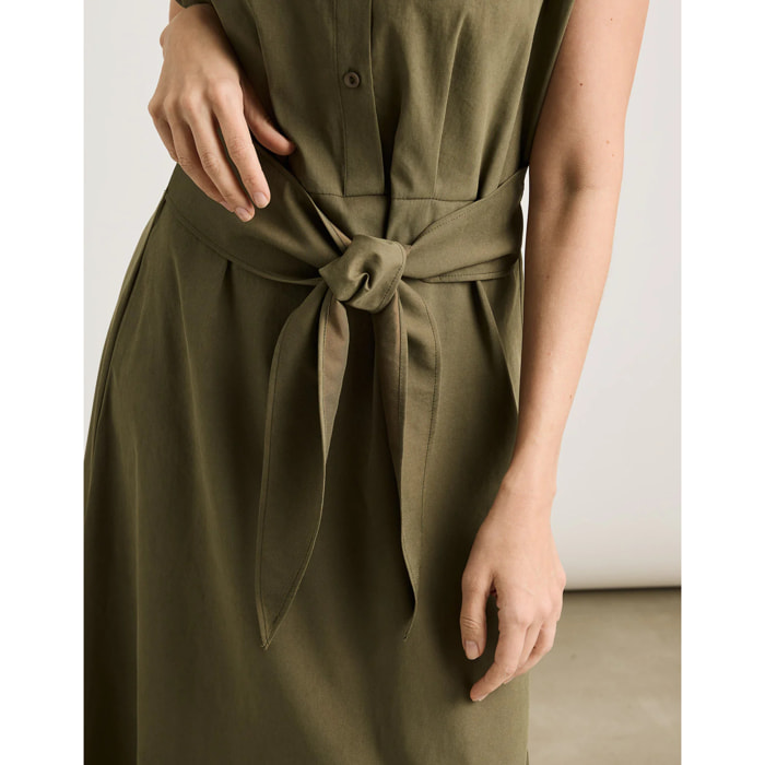 Vestido Midi Caqui - Veronique