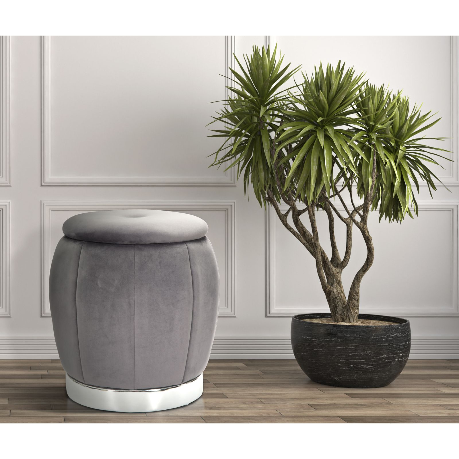 PUFF/CONTENITORE PARIS CHARME 1921 BICOLORE