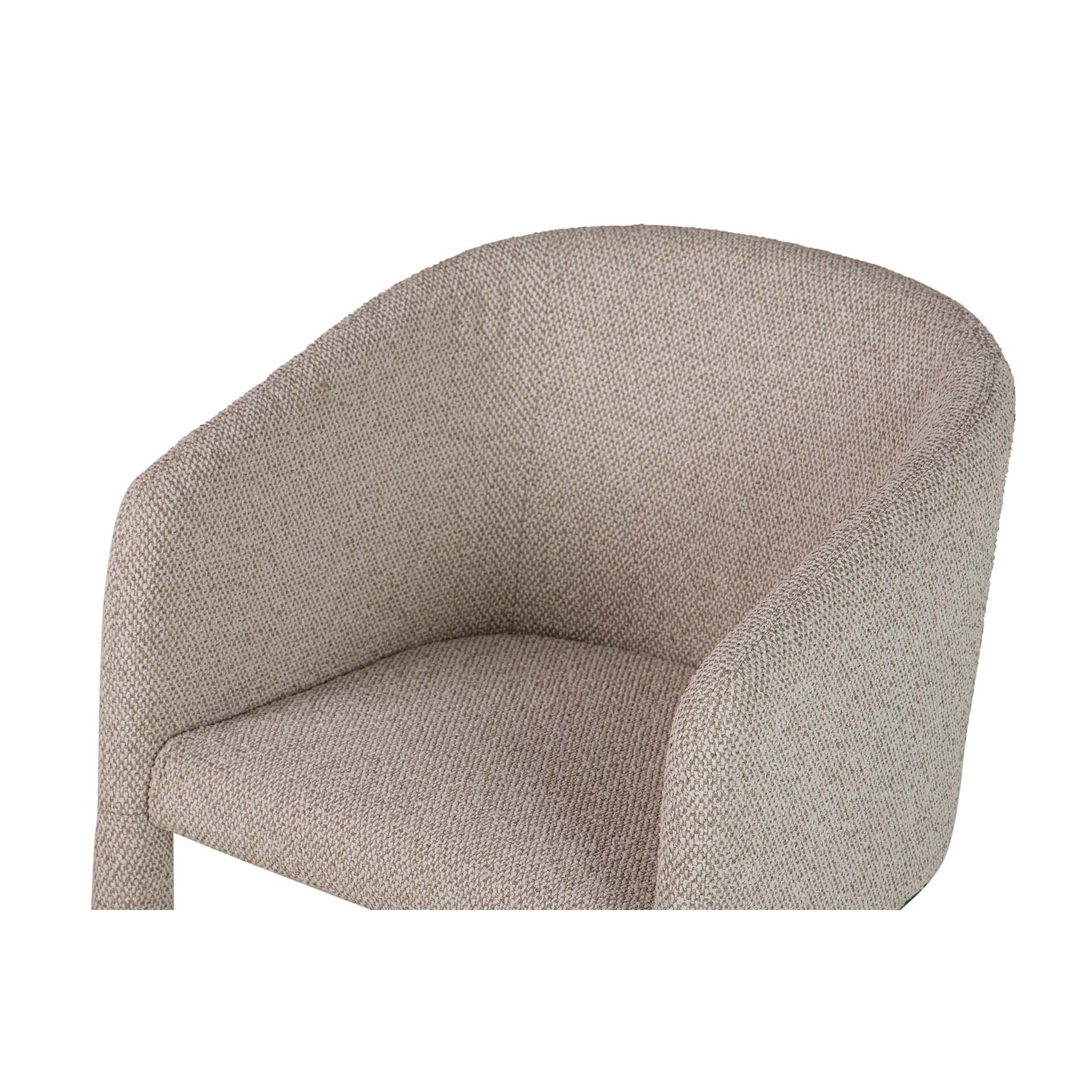 Butaca Chenilla Metal Dorado Tacoma 60x59x83 Cm