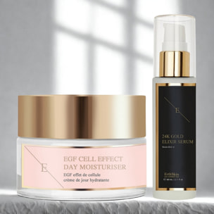 Dúo de oro de 24 quilates y EGF Power