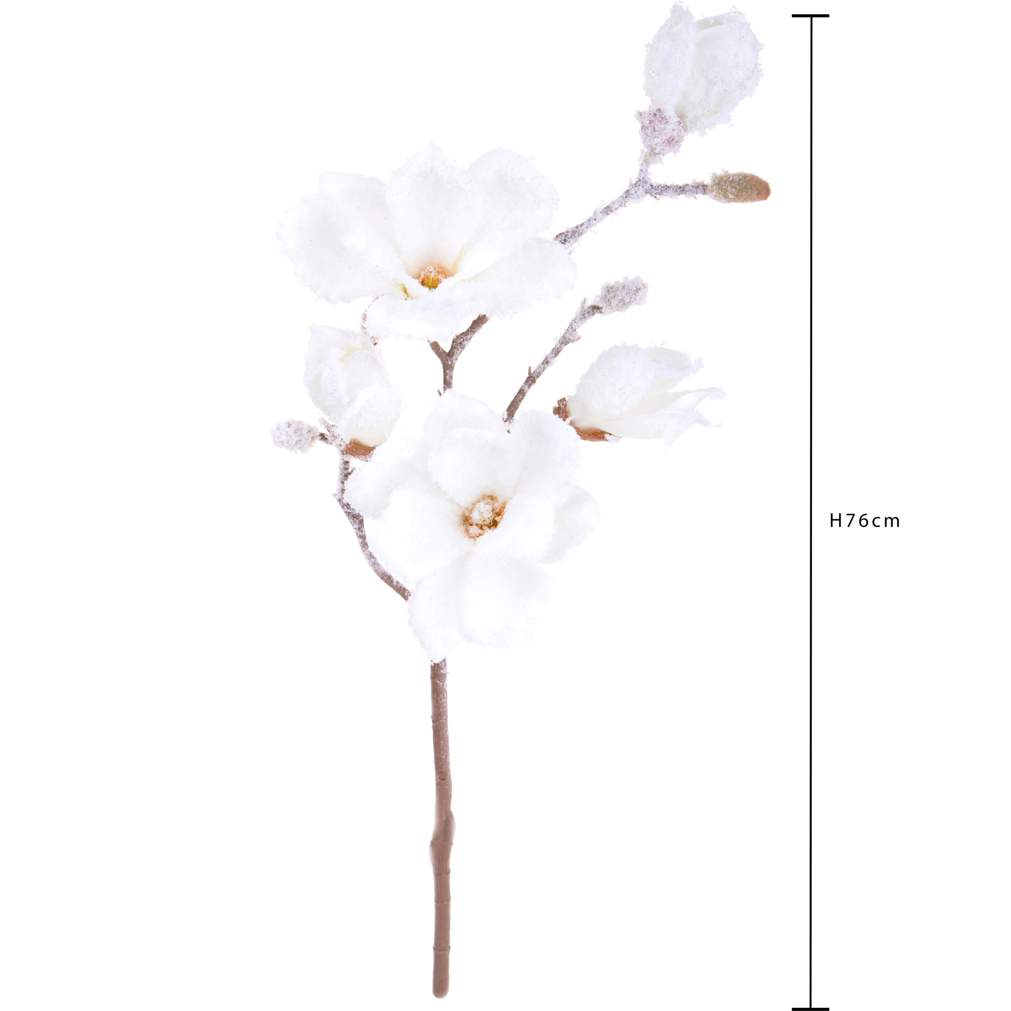 Ramo fiori magnolia - Pezzi 12 - 20xH76x15cm - Bianchi Dino SpA