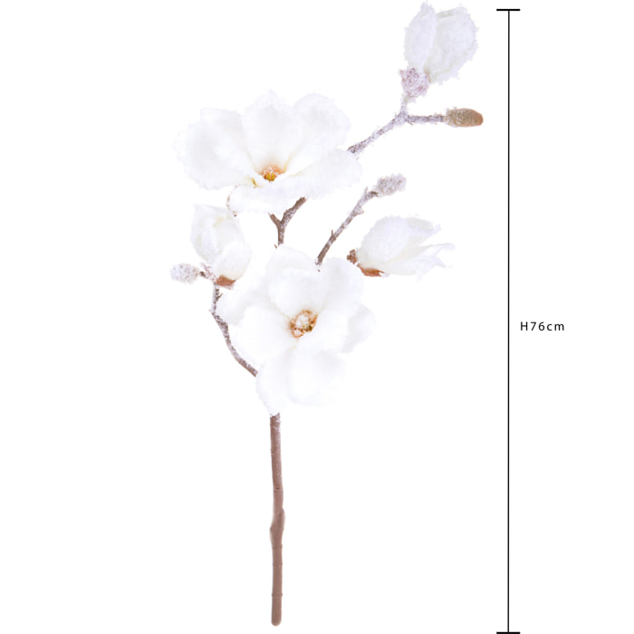 Ramo fiori magnolia - Pezzi 12 - 20xH76x15cm - Bianchi Dino SpA