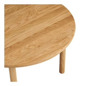 Jena - Tavolino da caffè in rovere naturale ø70x40 cm