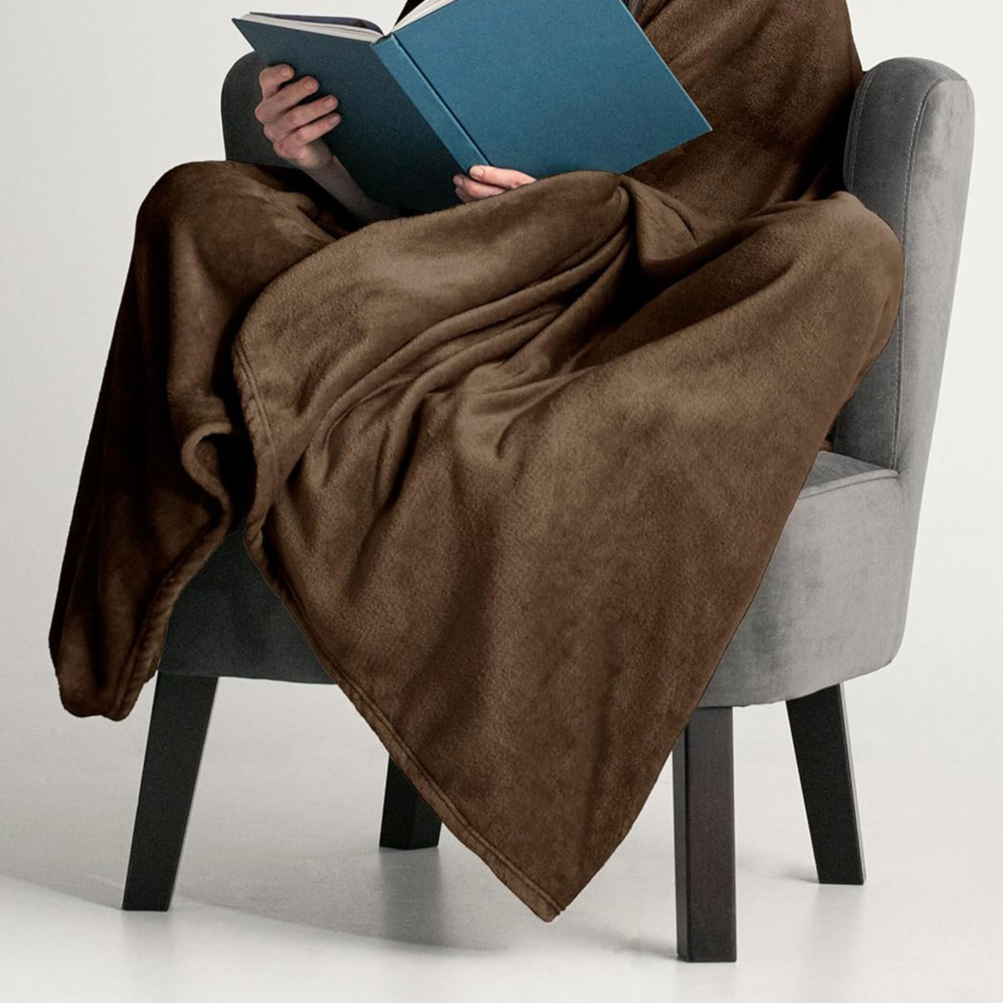 Well Home Manta Polar Coral de 250 GSM, 100% Poliéster Color Topo