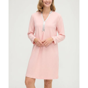 Camisón mujer lencero raso de manga larga