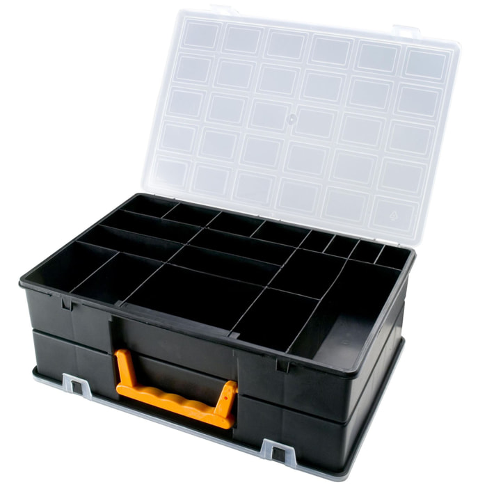 Organizador doble con separadores y cajas extraíbles, Artplast