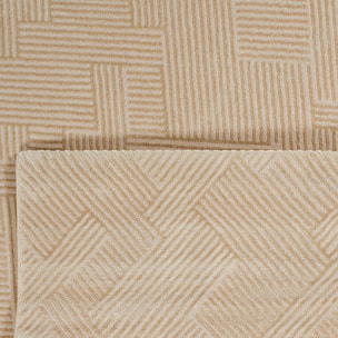 Tapis salon et chambre tissé motif géométrique DELU