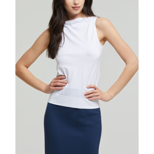 Smanicato scollo barchetta seamless