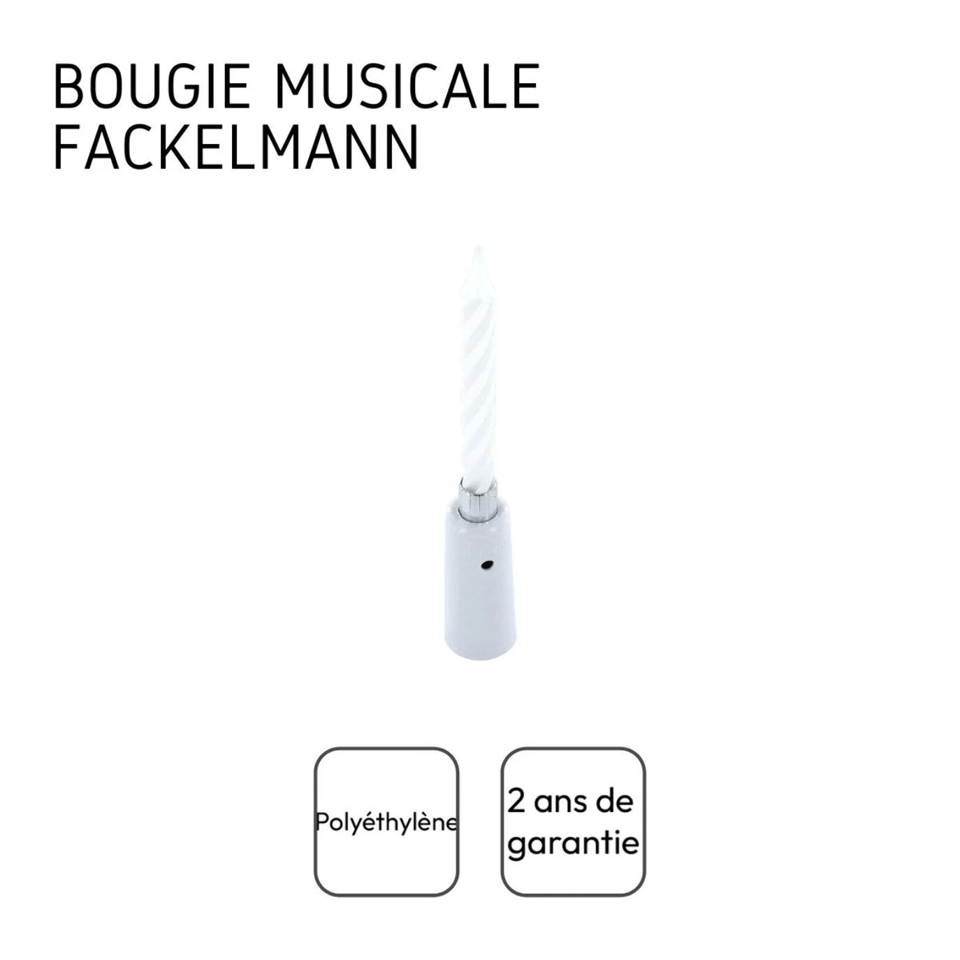 Bougie anniversaire musicale Fackelmann