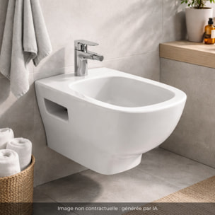 Pack bidet suspendu Struktura céramique + bâti support