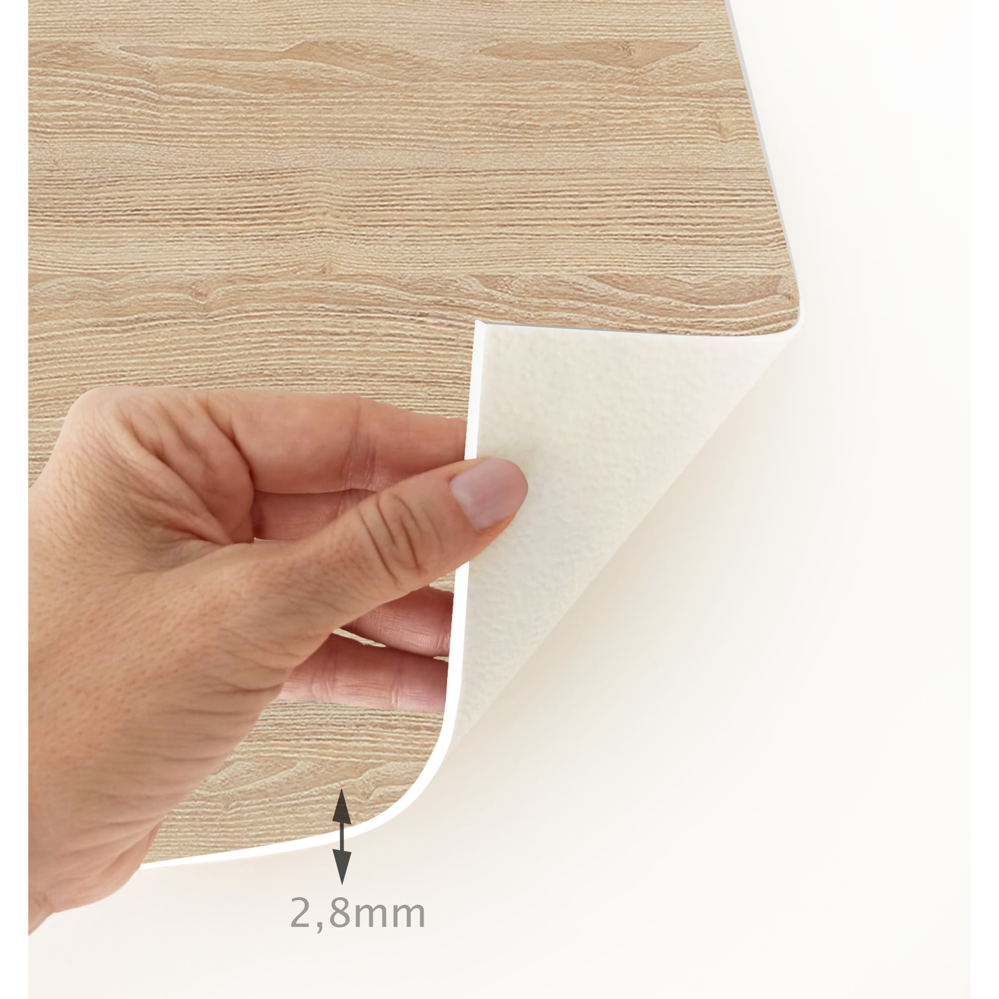 VINILIKO, set de 4 individuales de mesa Forma madera roble 4u-40x47 cm