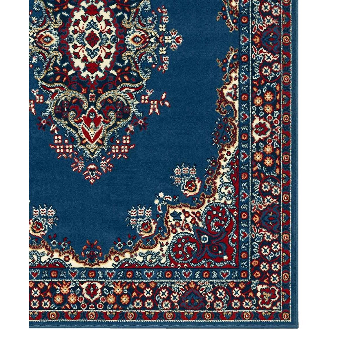 Tappeto Soggiorno Salotto Motivo Persiano Azzurro